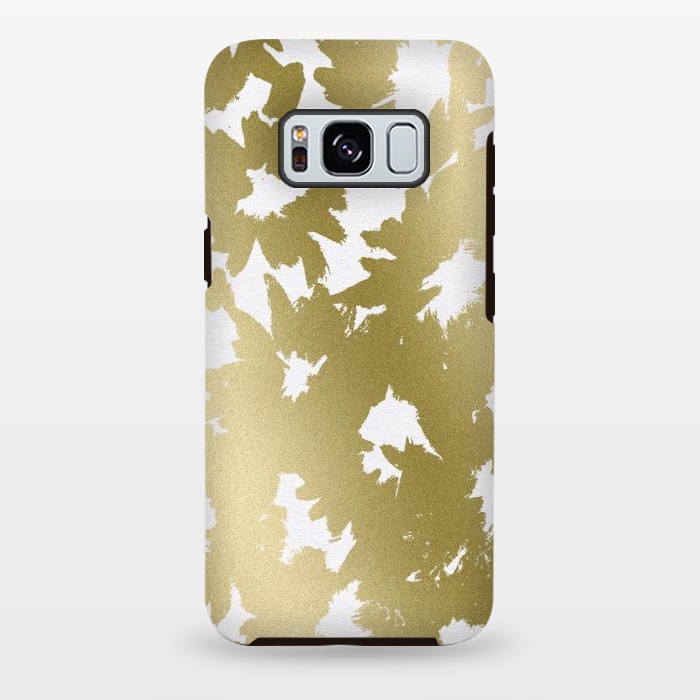 Galaxy S8 plus StrongFit Gold Floral by Caitlin Workman