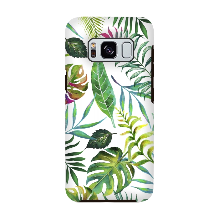 Galaxy S8 StrongFit Tropical Flora by Uma Prabhakar Gokhale