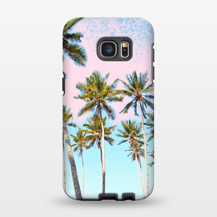 Galaxy S7 EDGE StrongFit Coconut Palms by Uma Prabhakar Gokhale