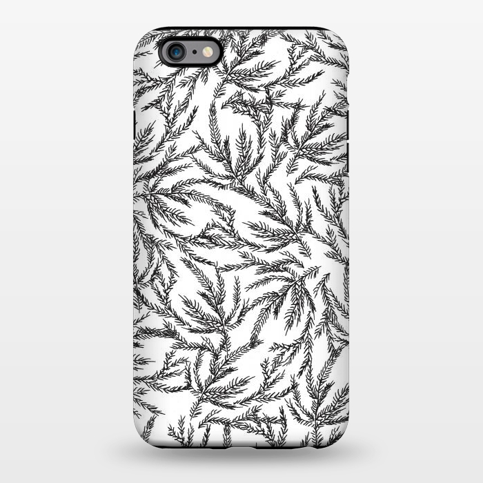 iPhone 6/6s plus StrongFit Black Coral Ferns by Caitlin Workman