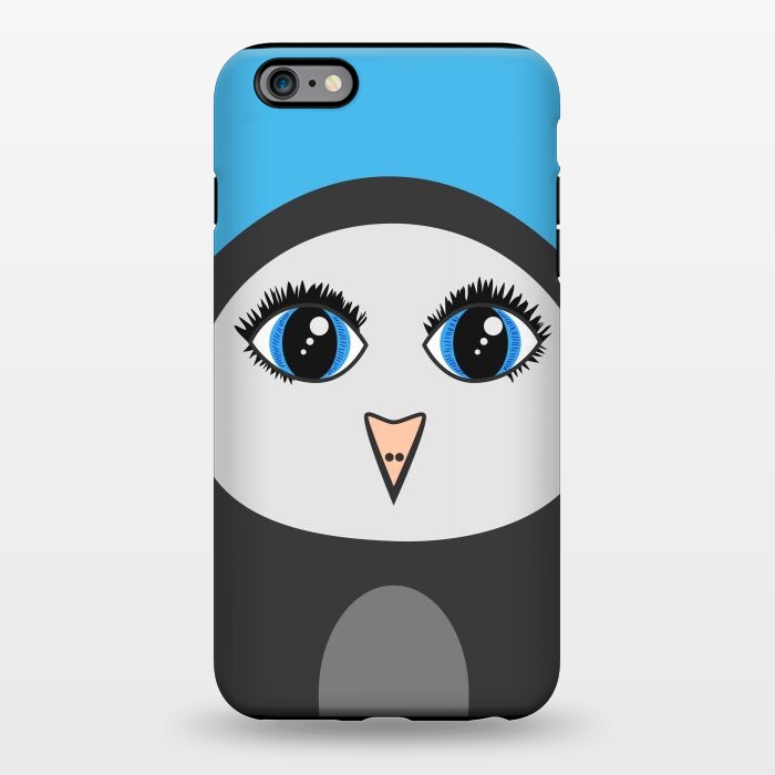 iPhone 6/6s plus StrongFit Cute Cartoon Geometric Penguin Face by Boriana Giormova