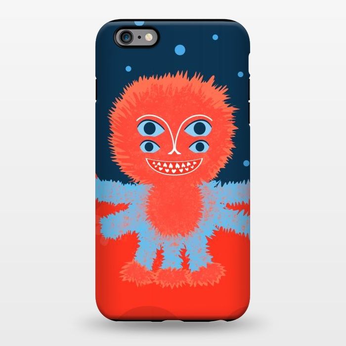 iPhone 6/6s plus StrongFit Cute Furry Cartoon Alien Character by Boriana Giormova