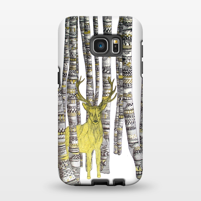Galaxy S7 EDGE StrongFit The Golden Stag by ECMazur 