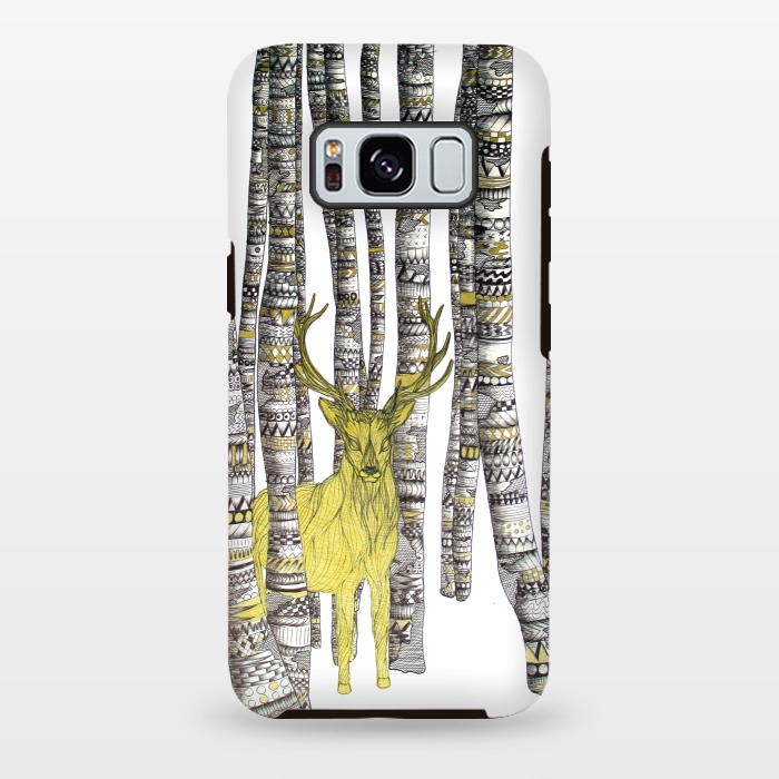 Galaxy S8 plus StrongFit The Golden Stag by ECMazur 