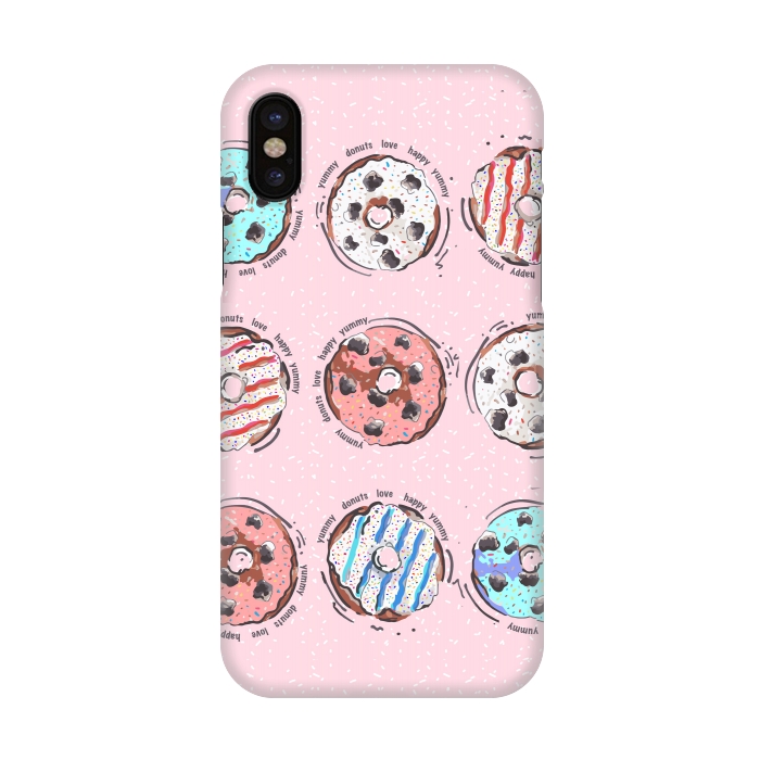 iPhone X SlimFit Donut Love 3 by MUKTA LATA BARUA