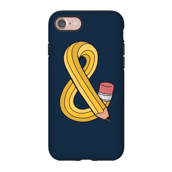 iPhone 7 StrongFit ampersand pencil by Coffee Man