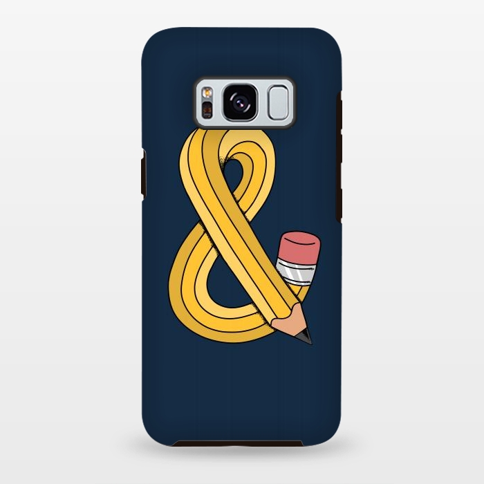 Galaxy S8 plus StrongFit ampersand pencil by Coffee Man