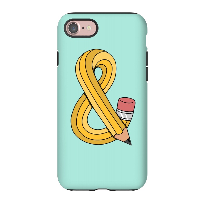 iPhone 7 StrongFit Ampersand Pencil Green by Coffee Man
