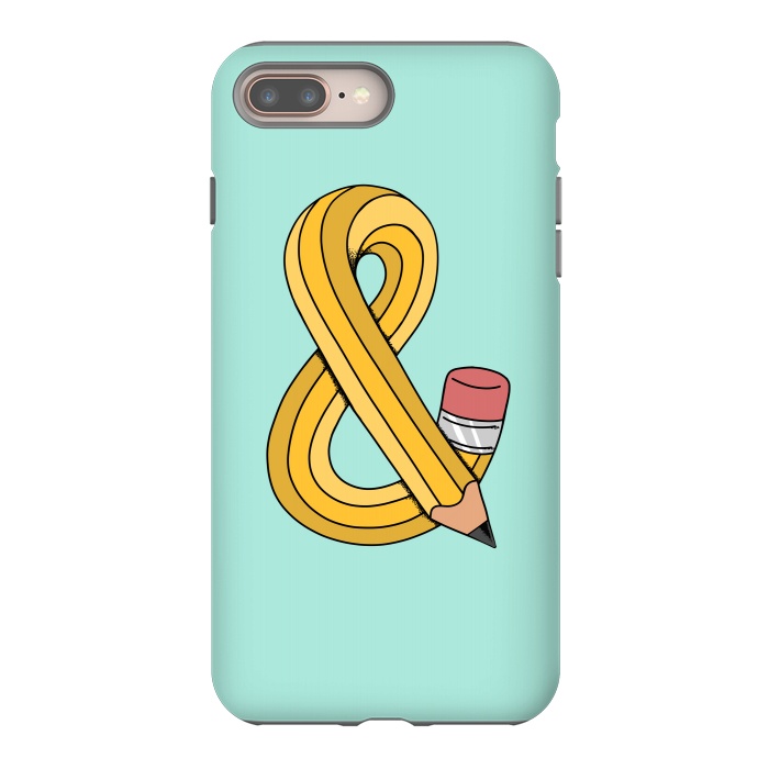 iPhone 7 plus StrongFit Ampersand Pencil Green by Coffee Man