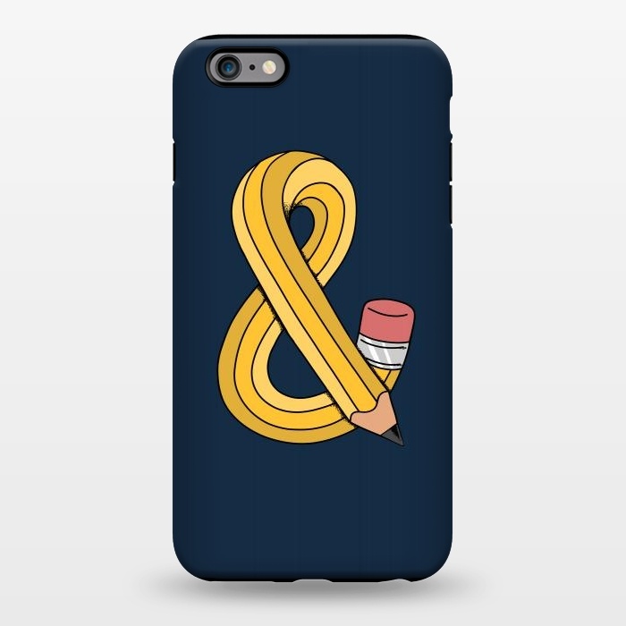 iPhone 6/6s plus StrongFit Ampersand pencil blue by Coffee Man