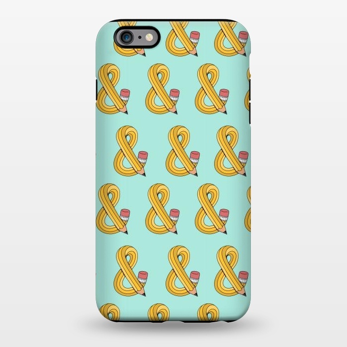 iPhone 6/6s plus StrongFit Ampersand Pencil Pattern Green by Coffee Man