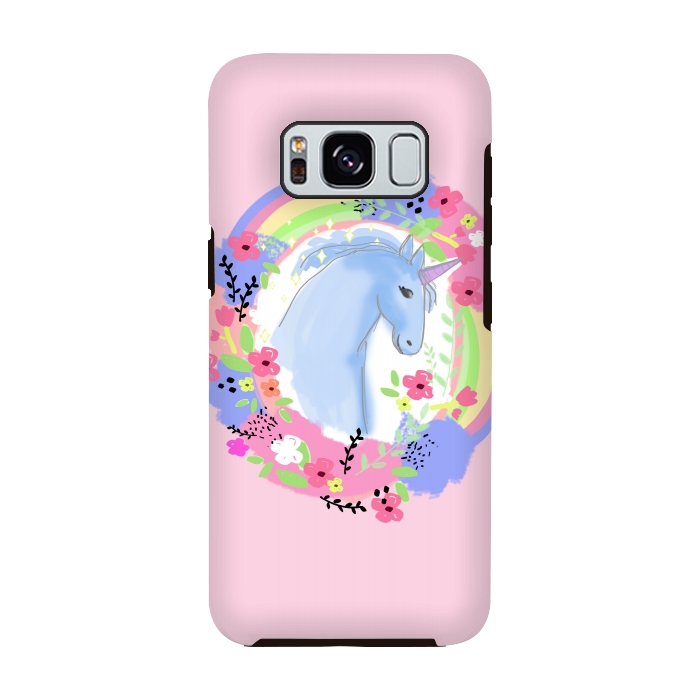 Galaxy S8 StrongFit Pink Unicorn by MUKTA LATA BARUA