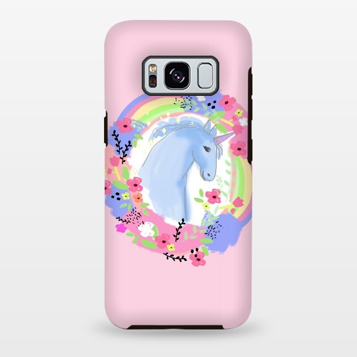 Galaxy S8 plus StrongFit Pink Unicorn by MUKTA LATA BARUA