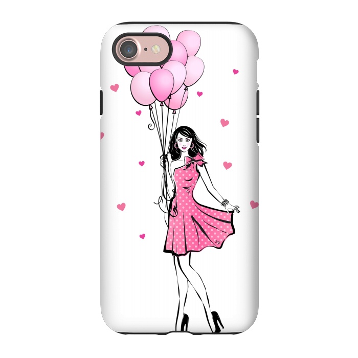 iPhone 7 StrongFit Girl with balloons by Martina