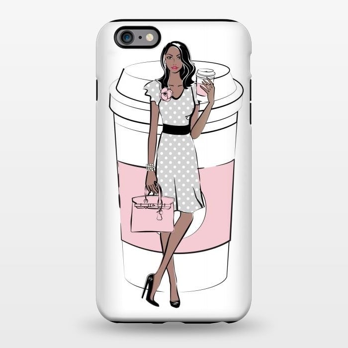 iPhone 6/6s plus StrongFit Coffee Boss Babe Woman by Martina