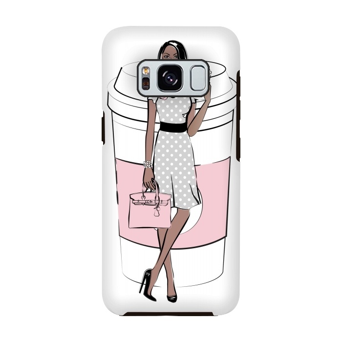 Galaxy S8 StrongFit Coffee Boss Babe Woman by Martina