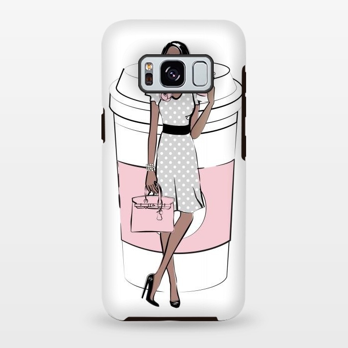 Galaxy S8 plus StrongFit Coffee Boss Babe Woman by Martina