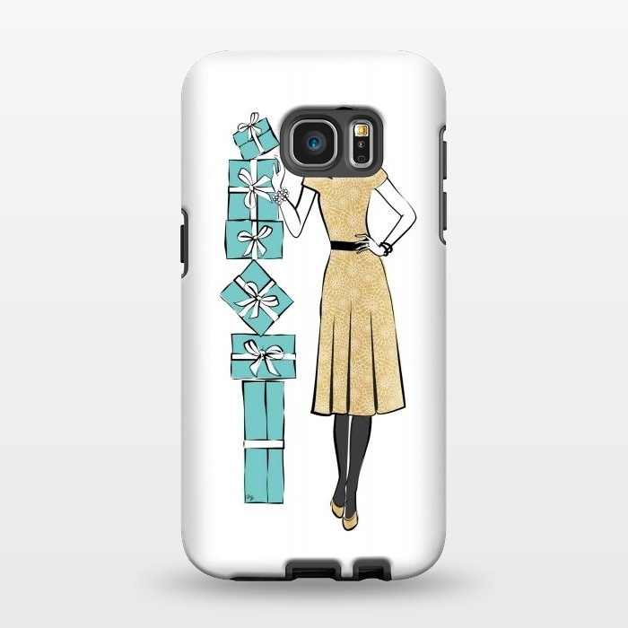 Galaxy S7 EDGE StrongFit Attractive young Woman with gifts by Martina