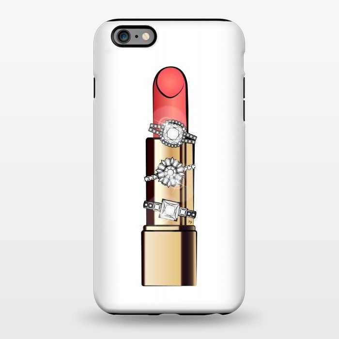 iPhone 6/6s plus StrongFit Diamond ring Lipstick by Martina