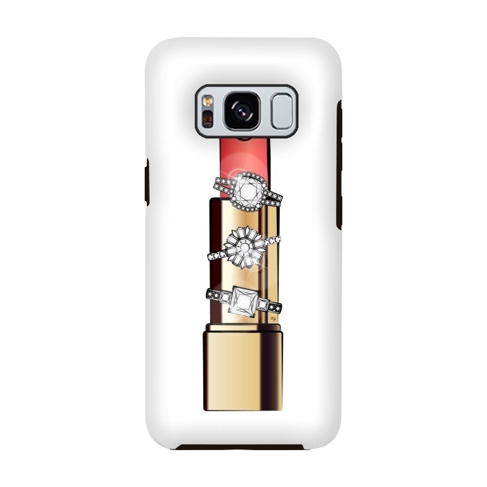 Galaxy S8 StrongFit Diamond ring Lipstick by Martina