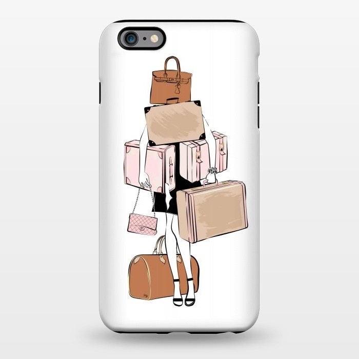 iPhone 6/6s plus StrongFit Woman with luggage by Martina