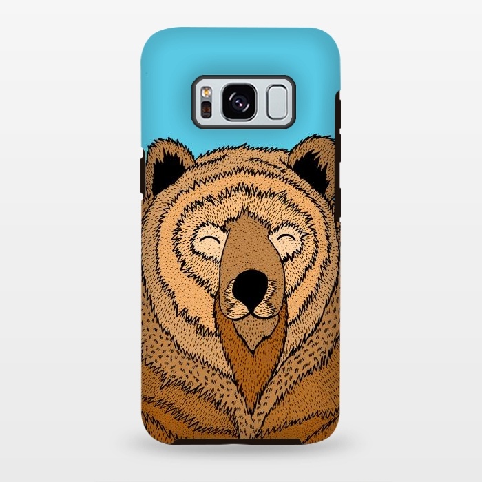 Galaxy S8 plus StrongFit Happy Bear by Steve Wade (Swade)