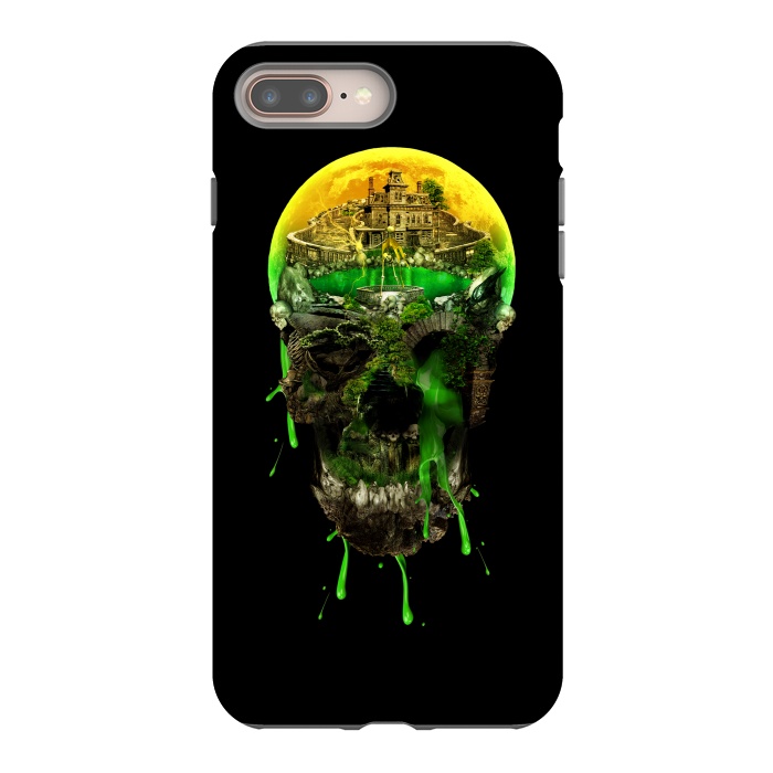 iPhone 7 plus StrongFit Haunted Skull by Riza Peker