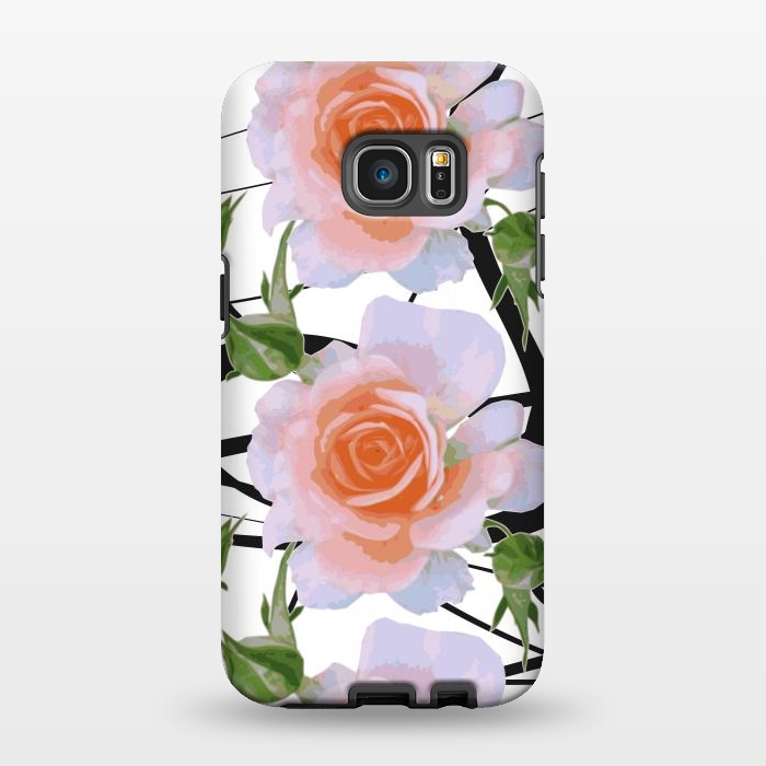 Galaxy S7 EDGE StrongFit Swiggles + Florals by Zala Farah