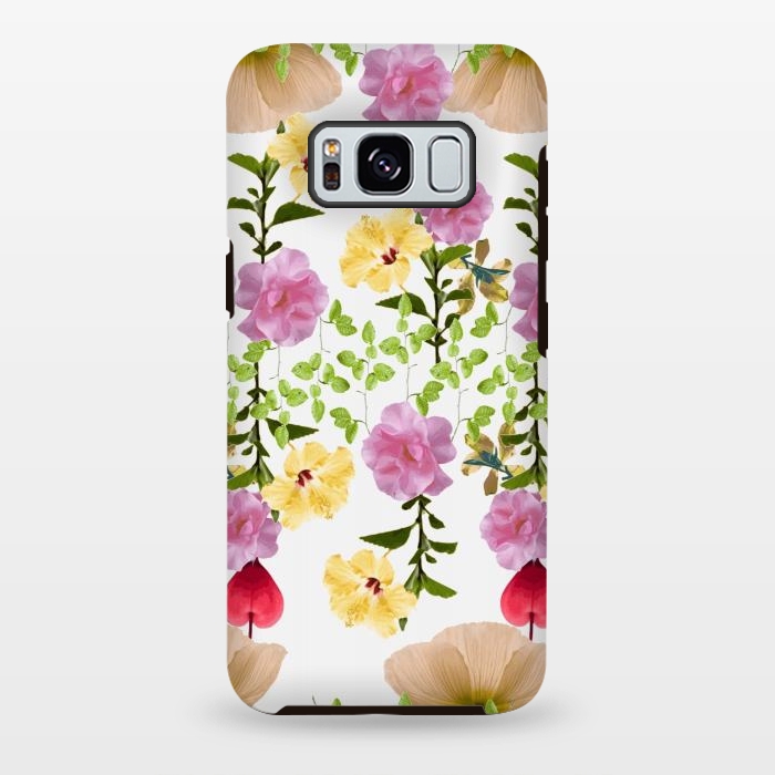 Galaxy S8 plus StrongFit Colorful Flower Collage by Zala Farah