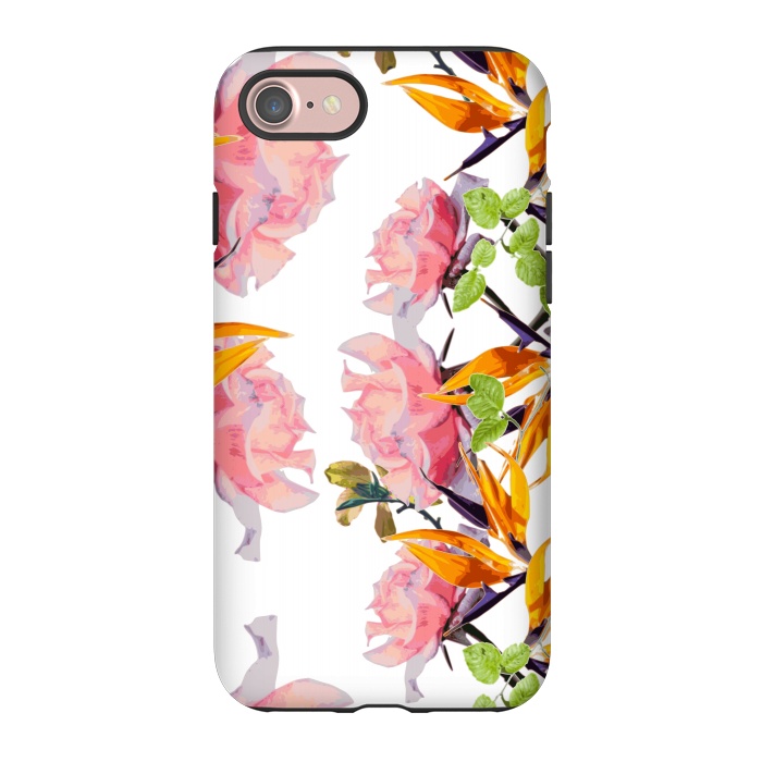 iPhone 7 StrongFit Lush Watercolor Florals by Zala Farah