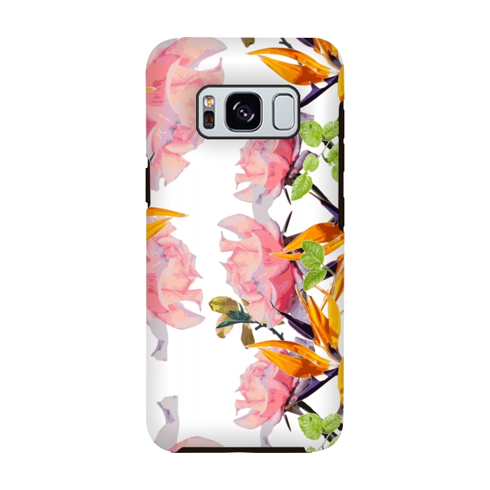 Galaxy S8 StrongFit Lush Watercolor Florals by Zala Farah