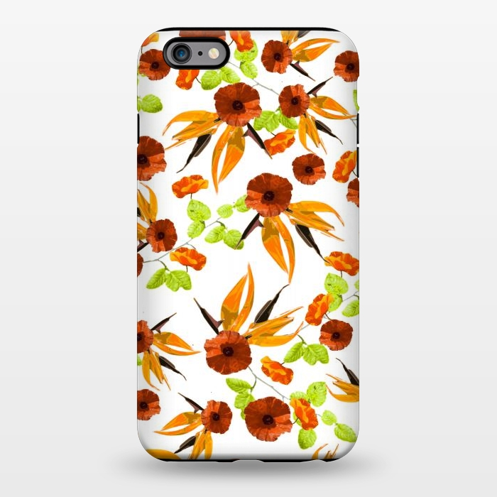 iPhone 6/6s plus StrongFit Orange Poppy Star by Zala Farah