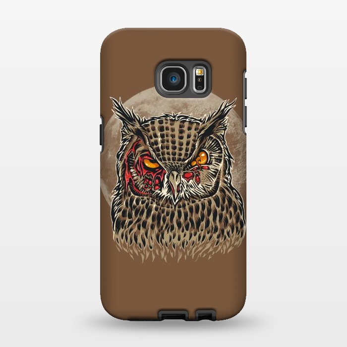 Galaxy S7 EDGE StrongFit Zombie Owl by Branko Ricov