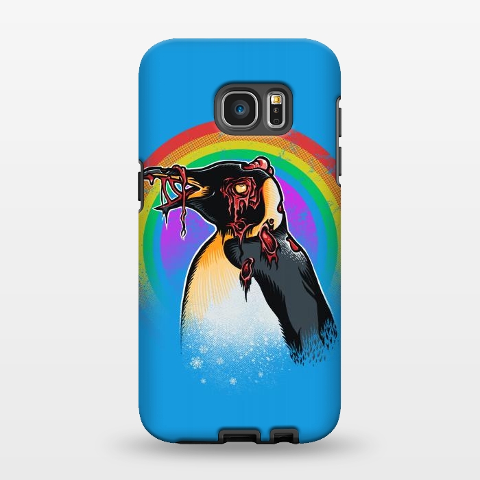 Galaxy S7 EDGE StrongFit Zombie Penguin by Branko Ricov