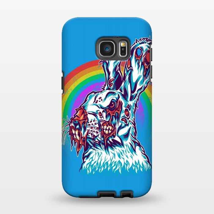 Galaxy S7 EDGE StrongFit Zombie Rabbit by Branko Ricov