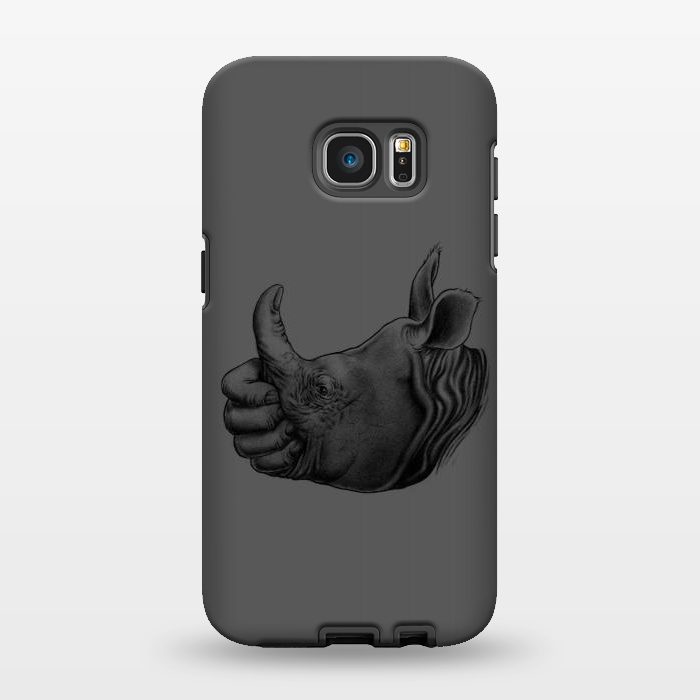 Galaxy S7 EDGE StrongFit Horn Up by Branko Ricov