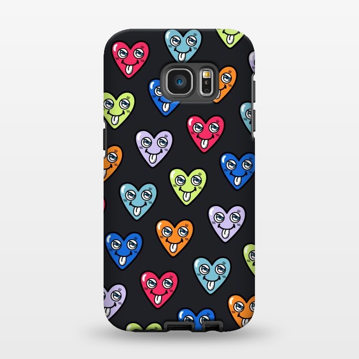 Galaxy S7 EDGE StrongFit LOVE HEARTS by Michael Cheung