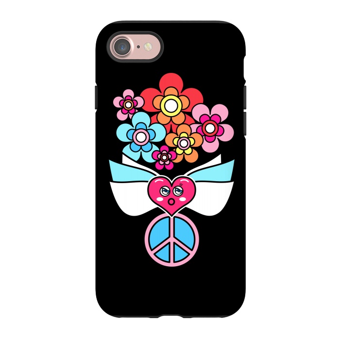 iPhone 7 StrongFit LOVE AND PEACE by Michael Cheung