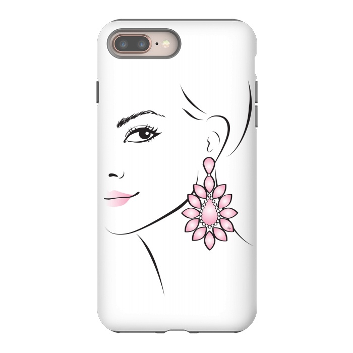 iPhone 7 plus StrongFit Earring Lady by Martina