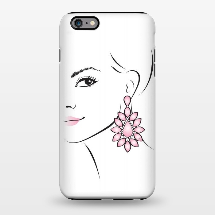 iPhone 6/6s plus StrongFit Earring Lady by Martina