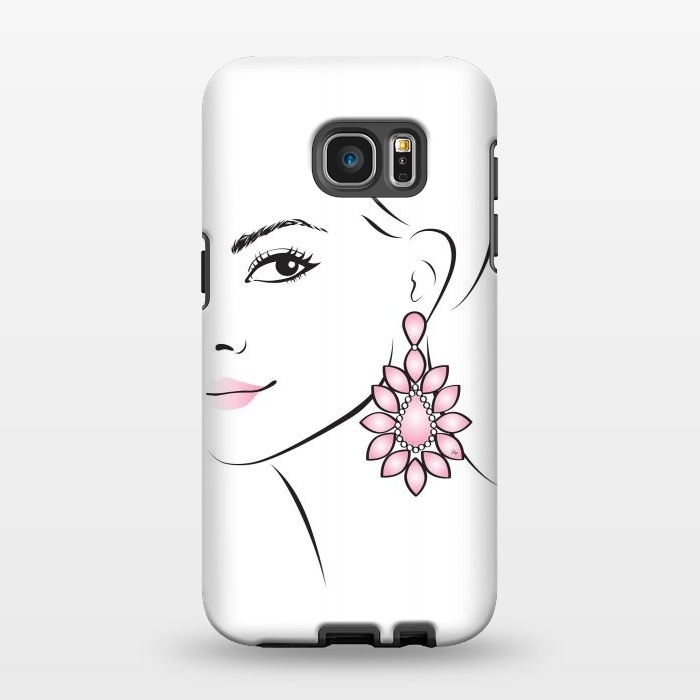 Galaxy S7 EDGE StrongFit Earring Lady by Martina