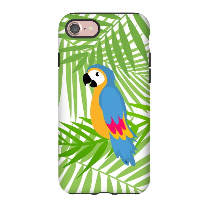 iPhone 7 StrongFit Cute colourful parrot by Martina