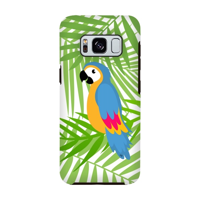 Galaxy S8 StrongFit Cute colourful parrot by Martina