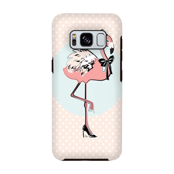 Galaxy S8 StrongFit Stylish Flamingo by Martina