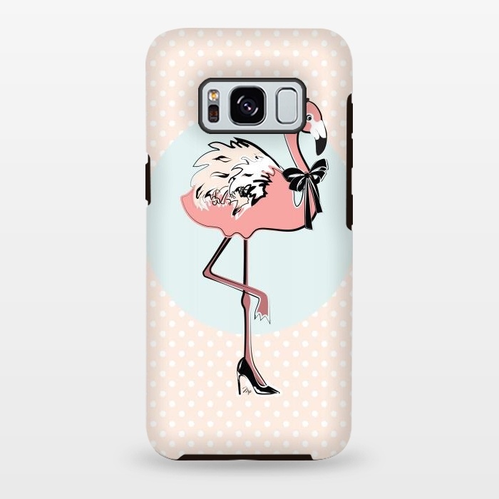 Galaxy S8 plus StrongFit Stylish Flamingo by Martina