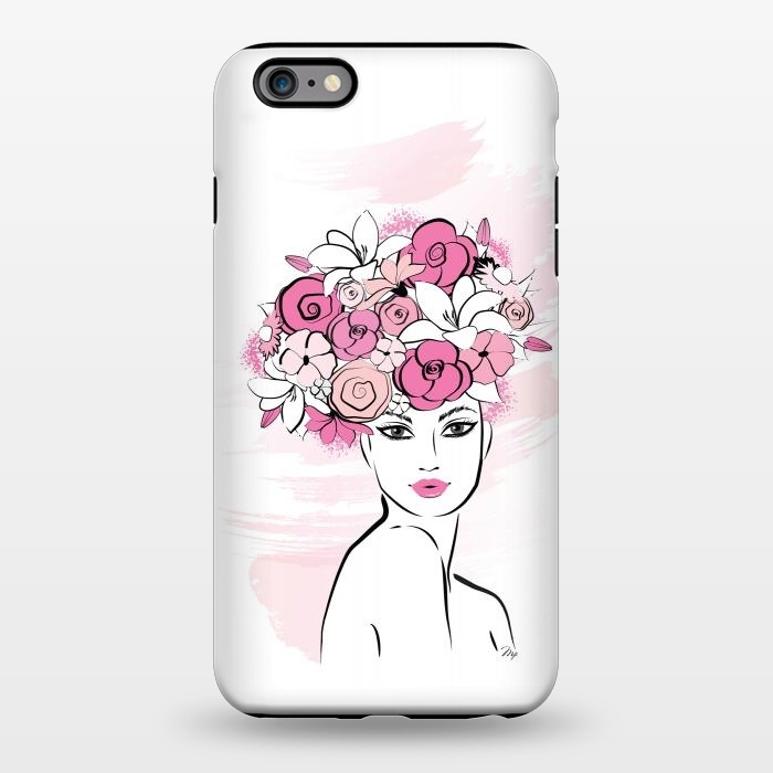 iPhone 6/6s plus StrongFit Flower Crown Girl by Martina