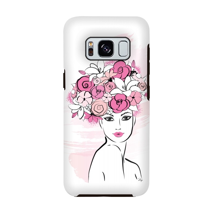 Galaxy S8 StrongFit Flower Crown Girl by Martina