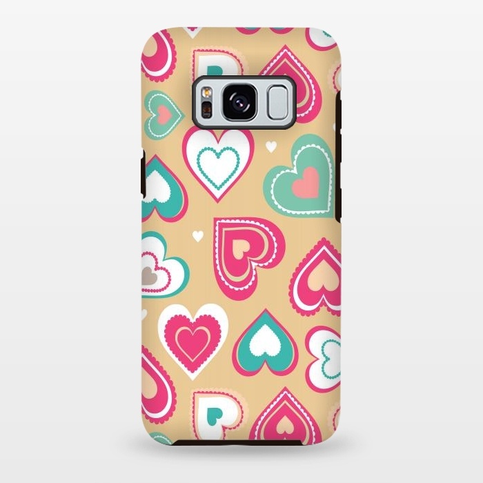 Galaxy S8 plus StrongFit Love Hearts by Martina