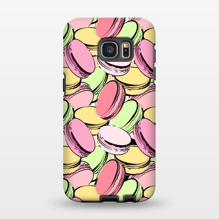 Galaxy S7 EDGE StrongFit Sweet Macarons by Martina