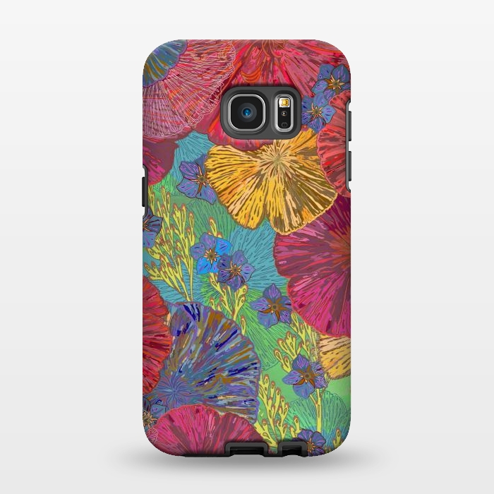 Galaxy S7 EDGE StrongFit The Parting of the Poppies by Lotti Brown